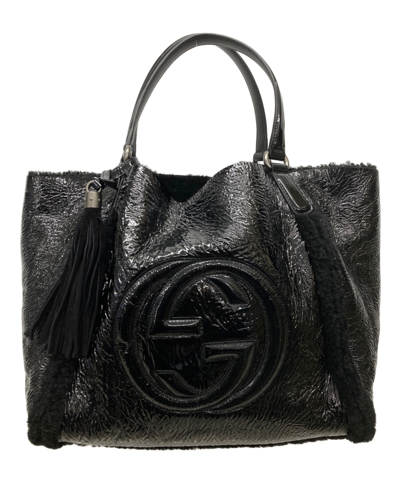 GUCCI Soho Disco Tote Bag in Black Style 282309-image