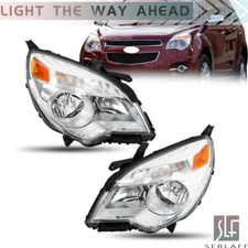 For Chevy Equinox LT/LS 2010-2015 Headlight Halogen Type LH + RH Chrome