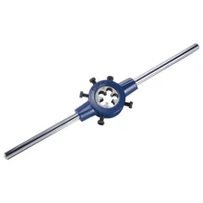 Round Die Stock Handle Wrench Set 5/8-11 UNC Die 1-1/2" Holder for Tapping,1 Set