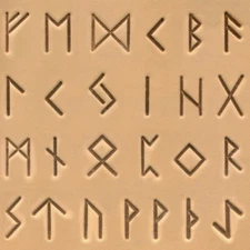 3/4" (19mm) Celtic Alphabet Leather Stamp Set 8146-00