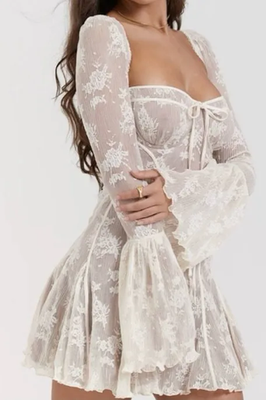 HOUSE OF CB 'Analissa' Vintage Cream Lace Corset Dress/Size S-US 4-6  /PA1864 | eBay