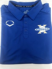 EvoShield Mens Blue Solid Short Sleeve Collar...