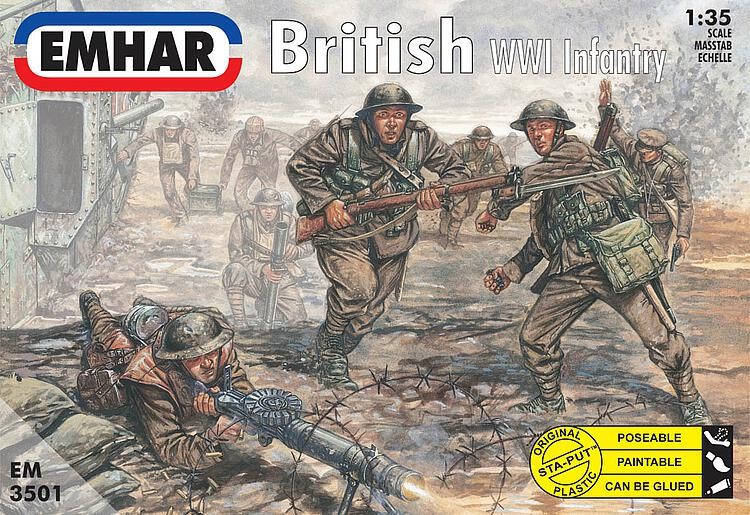 Emhar EM3501 - 1/35 WWI British Infantry - New