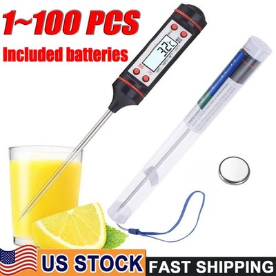Instant Read Digital Meat Thermometer BBQ Grill Smoker For Kitchen Food Cooking