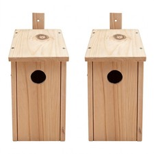 Nistkasten Nisthöhle Vogelkasten Vogelhaus Brutkasten Holz DIY Nistplatz 2er Set