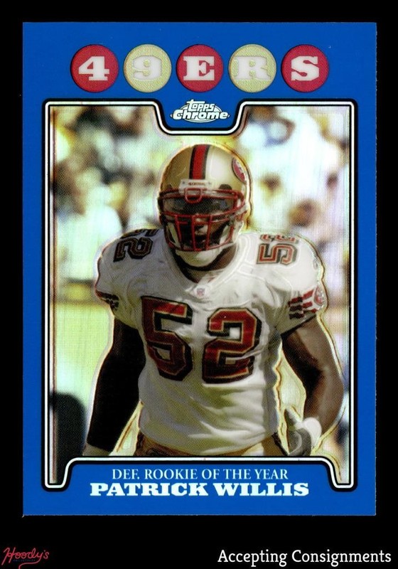 2008 Topps Chrome Blue Refractor #TC165 Patrick Willis DROY 49ers