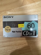 SONY CDix II 60 Vintage Audio Cassette Blank Tape Sealed Made in Japan Type II