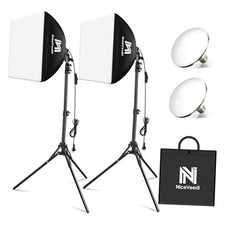 Softbox Lighting Kit, 2-Pack 16'' x 16'' Softbox Photography 2-Packs 50W