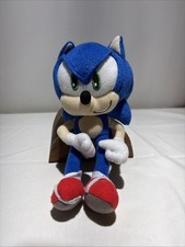 Sonic The Hedgehog Sonic Plush Doll Key Chain Coin Bag Clip On 8" Soft