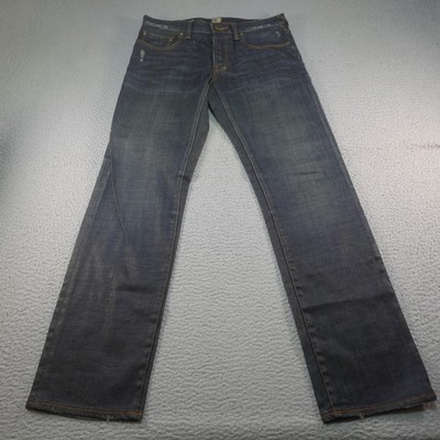 Prps Rambler Jeans Mens 34x32 Blue Selvage Denim Button Fly Y2K Straight Leg
