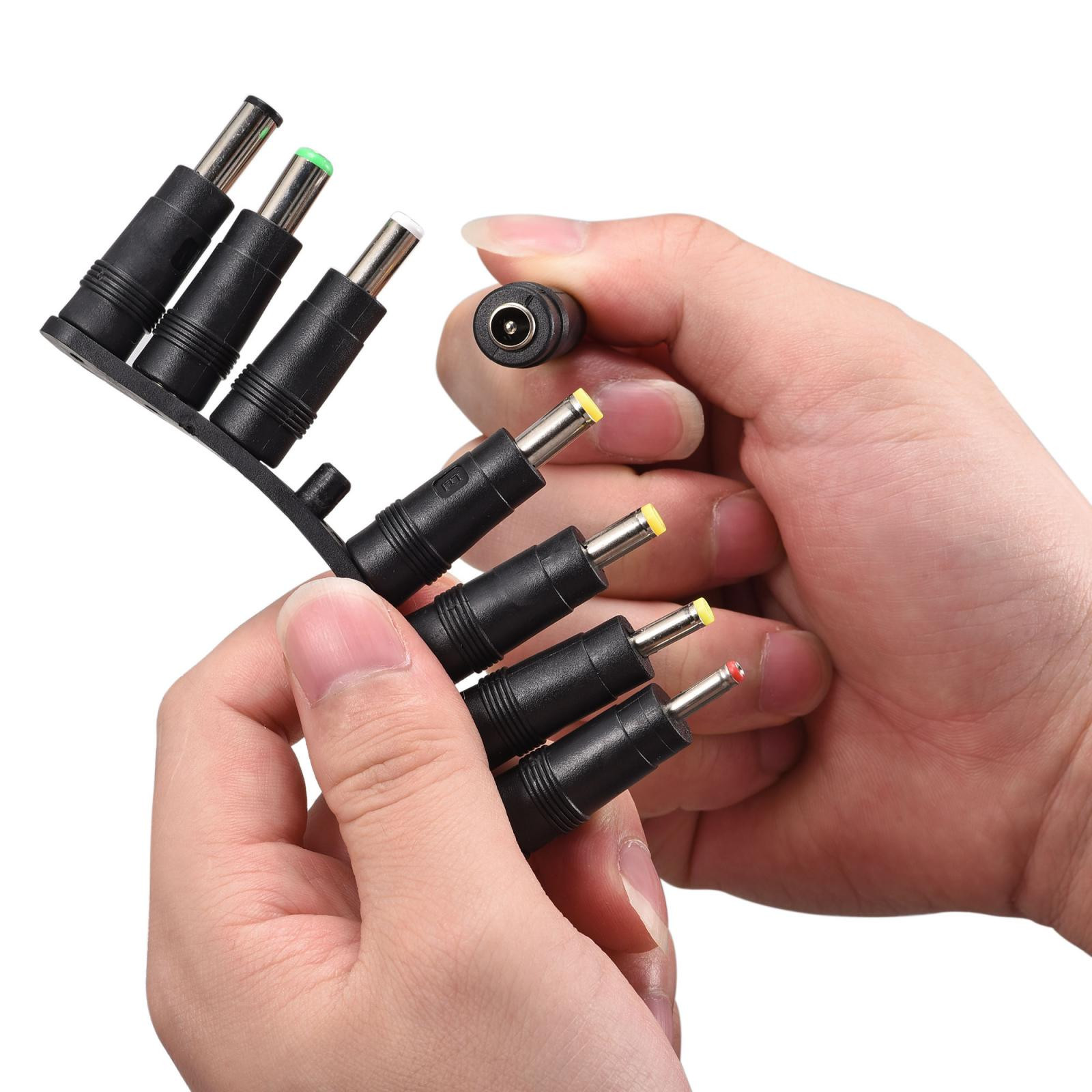 8pcs DC Power Adapter Kit 5.5 x 2.1mm Jack Converter Barrel Connector Set