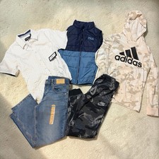 Boys Adidas Nike  more sweats, hoodie, vest, button up shirt size 10-12 lot