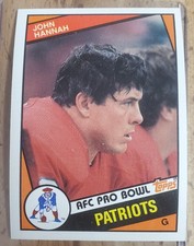 John Hannah, 1984 Topps, #137, New England Patriots
