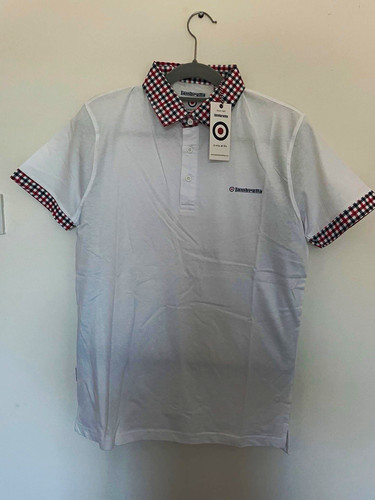 Lambretta Men's Gingham Collar Polo Shirt XL