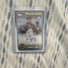 Topps Pro Debut Autograph 2024 Robby Snelling PD-8 San Antonio Missions MiLB