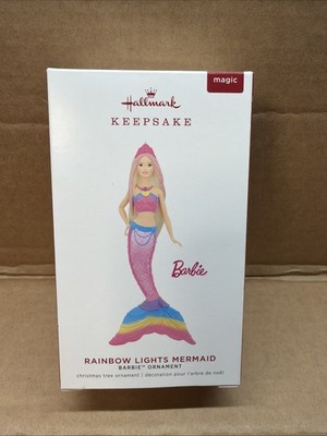 2019 Hallmark Keepsake Barbie Rainbow Lights Mermaid Magic (light) Ornament