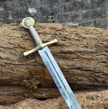 Handmade Excalibur Sword Replica High Carbon Steel Medieval Sword With Sheath
