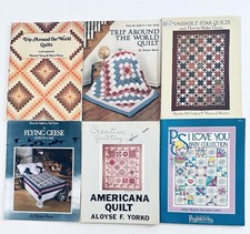 Vintage Quilting Pattern Books Lot 6 1980s 1990s Patchwork Designs Sewing Craft