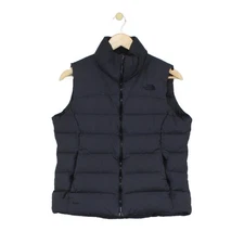 North Face Nuptse Bodywarmer Womens Size M Black Down Insulated Sleeveless