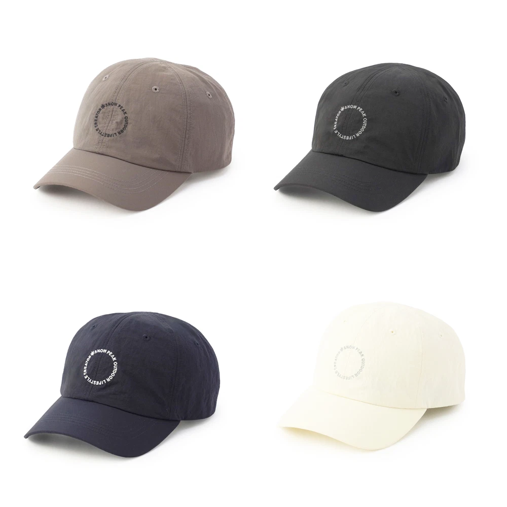 Snow Peak Circle Lettering Cap UNISEX Japan-exclusive Adjustable 4-color