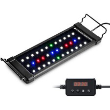 NICREW ClassicLED Plus LED Aquarium Light with Timer, 10W, 12-18 Inch Tanks