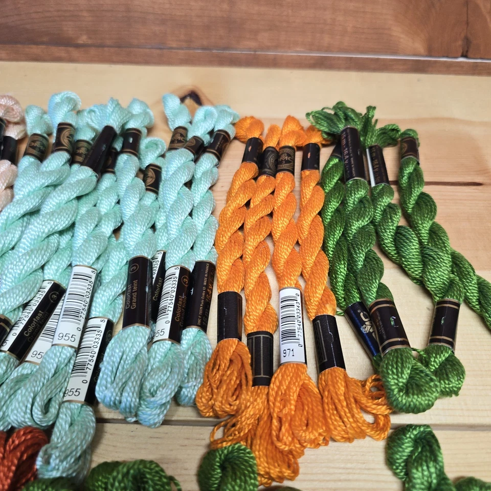 DMC #3 Lot of 43 Coton Perle Cotton Embroidery Thread Twist Skeins Multi Color - Image 3 of 4