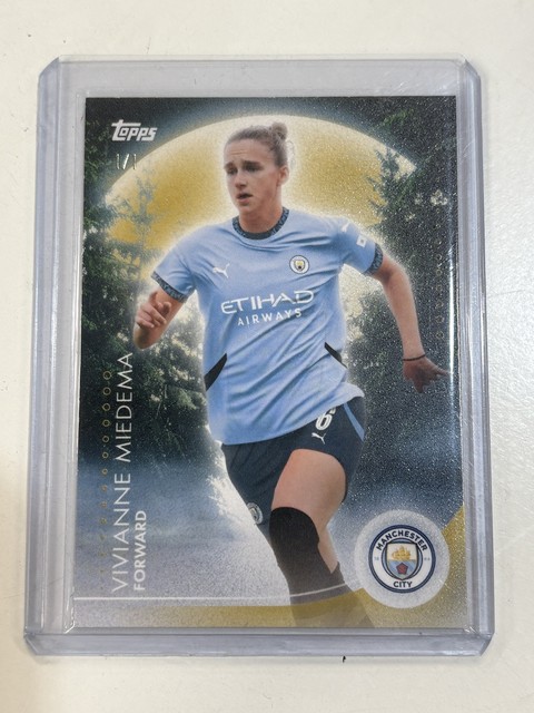 Vivienne Miedema 1/1 2024-25 Topps Blue Moon Manchester City Women WSL Champions