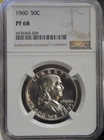 1960 US Proof Franklin Half 50c NGC PF68