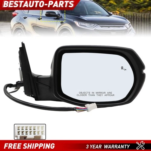 Passenger Side For 2017-2022 Honda CR-V Power Mirror North America Built Models