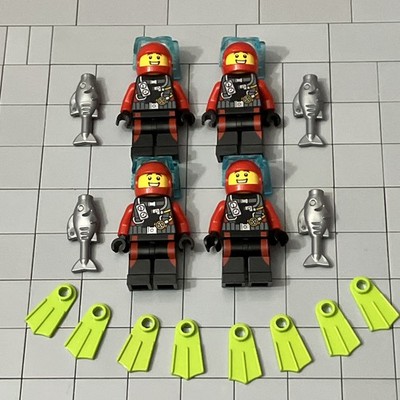 LEGO Minifigure City Deep Sea Diving Exploration Sharks Boat 60095