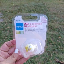 New MAM TEDDYBEAR Pacifier Small Lightweight for Newborns or Reborn BPA Free