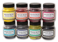 Jacquard Procion MX Dye Set, 8 Colors Cold Water Fiber Reactive Dye, 2/3 oz