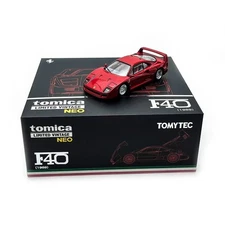 TLV TOMYTEC 1:64 Ferrari F40 1989 Red Alloy Car Model Collectible