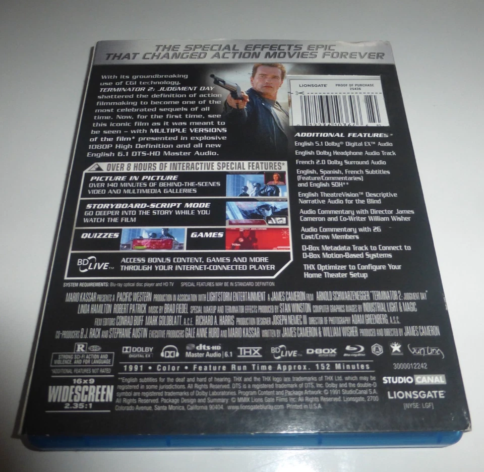 Terminator 2: Judgment Day [1991]  [Blu-ray] [Region A Locked Read Description] - Image 2 of 4