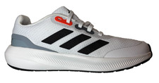 adidas RunFalcon 3.0 K White Black Kids Running Shoes Size 4.5 HP5843 New