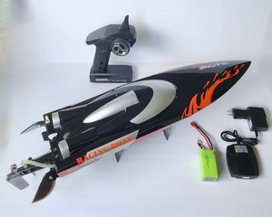 RC Racing Boat 2.4 GHz Radio Charger Battery Stand Extra Props RTR Feilun FT010