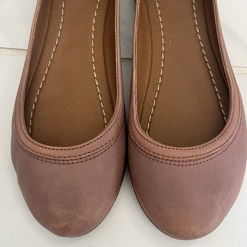 Frye Carson Ballet Flats Shoes Mauve Pink Leather Size 6.5 B NEW - Picture 4 of 11