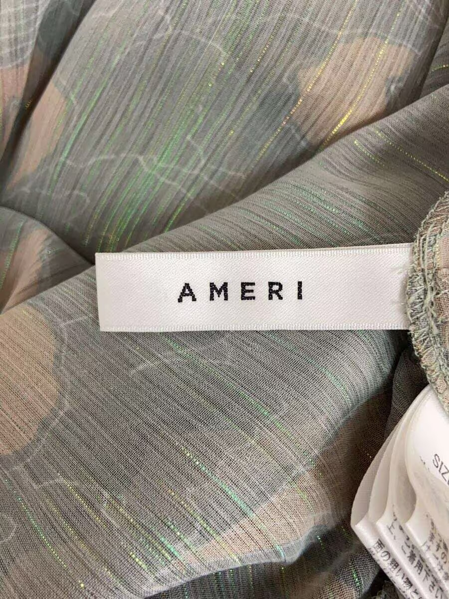 AMERI Long Sleeve Dress S Polyester Green 0211055… - image 3