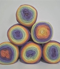 Bundles Of Knit.ahp Variegated Knitting Crochet Yarn -04 (6x100g)