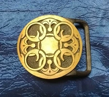 Baldric Tech Ether Guild Solid Brass Belt Buckle 1975 1.5in Belt Width Free S/H