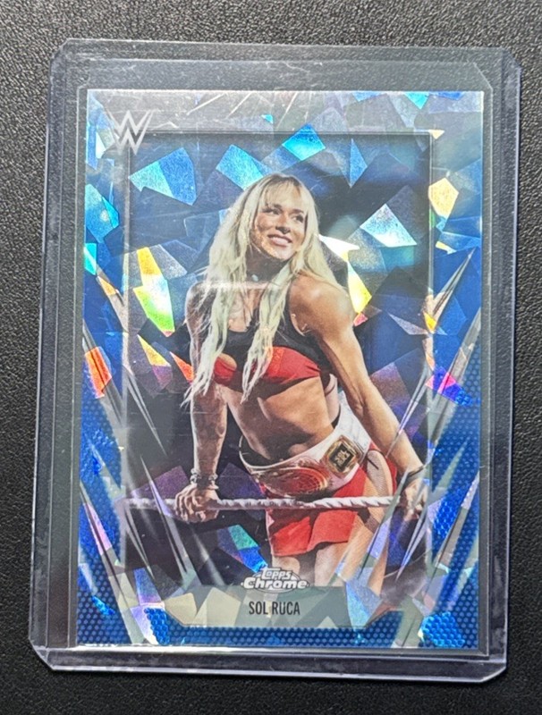 SOL RUCA - 2026 Topps Chrome WWE Sapphire #34 Base REFRACTOR