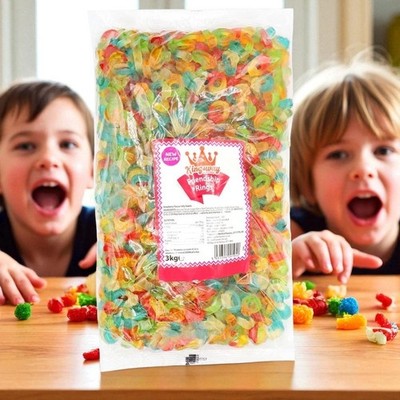 Kingway Friendship Rings Gummibonbons - Süßigkeiten mit fruchtigem Geschmack - 200g, 500g, 1kg,