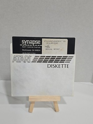 PHARAOH S CURSE Atari 400/800/XL/XE 5.25'' Floppy Disk Diskette Game TESTED RARE