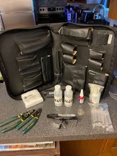 GREENLEE 45658 FIBER OPTICS INSTALLATION KIT 45651 MICROSCOPE DATA SIGNAL VOICE