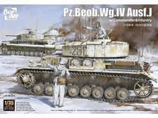 Border Model - Pz.Beob.Wg. Iv Ausf. J W/Commander&Infantry 1/35 Bt-006