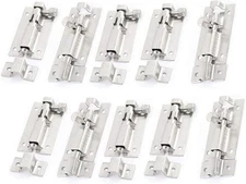 XMHF Barrel Bolt Door Latch, Sliding Lock Gate Hasp 2inch (10 Piece) 