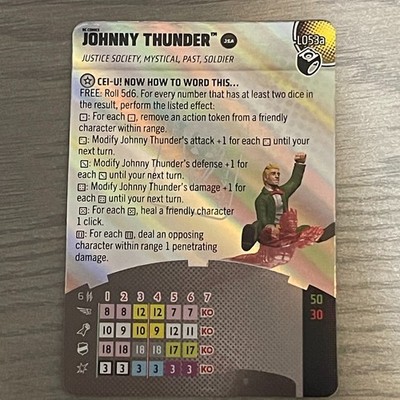 DC Heroclix Lantern Legacy L053a Johnny Thunder Legacy Card