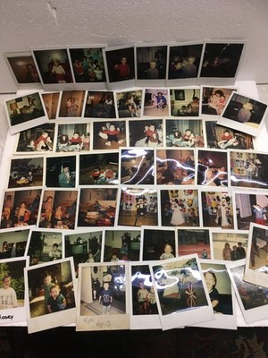 Lot of 50 Vintage Kids Polaroid Found Photos Pictures Young Girls Boys Children
