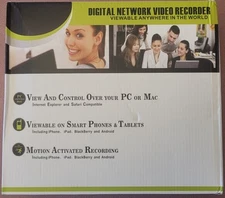 NEW Digital Network Video Recorder - Black - Model A1008LME - 12 Volts