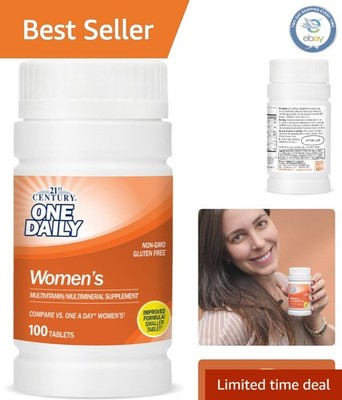 One Daily Women's Tablets - 100 Count for Comprehensive Health & Heart Support